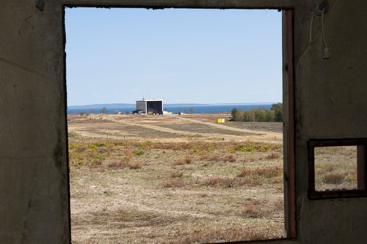 View with Karlsborg Catch box in the distance