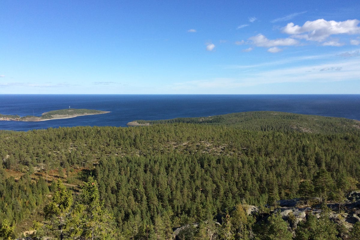 Aerial photo of Härnösand Naval Range
